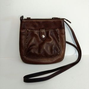 Fossil leather crossbody bag